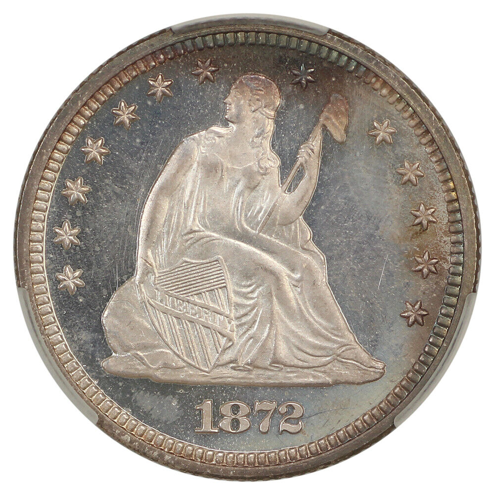 1872 25C CACG PR67CAM ex: D.L. Hansen - Liberty Seated Quarter