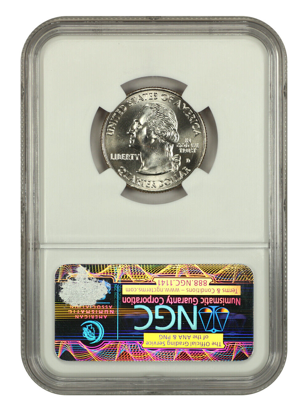 2009-D 25C U.S. Virgin Islands NGC MS68 - Type 1, Clad