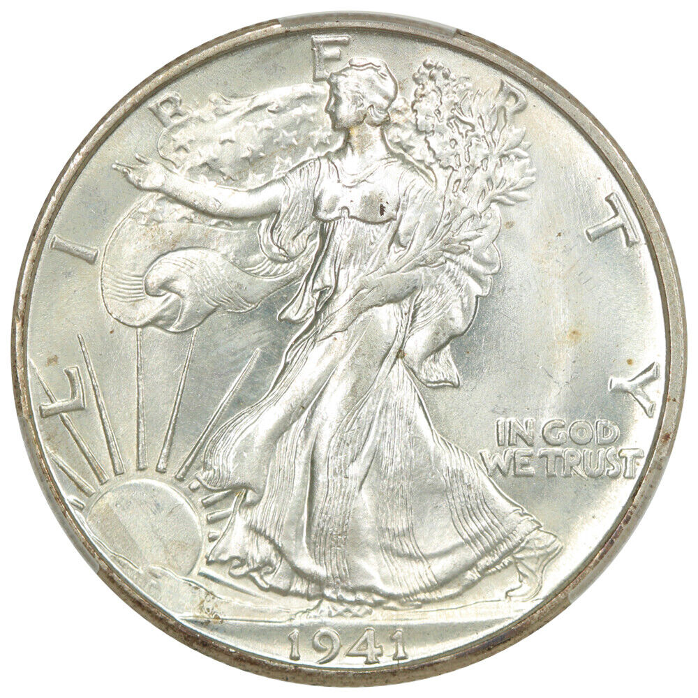 1941-D 50C CACG MS67 - Walking Liberty Half Dollar