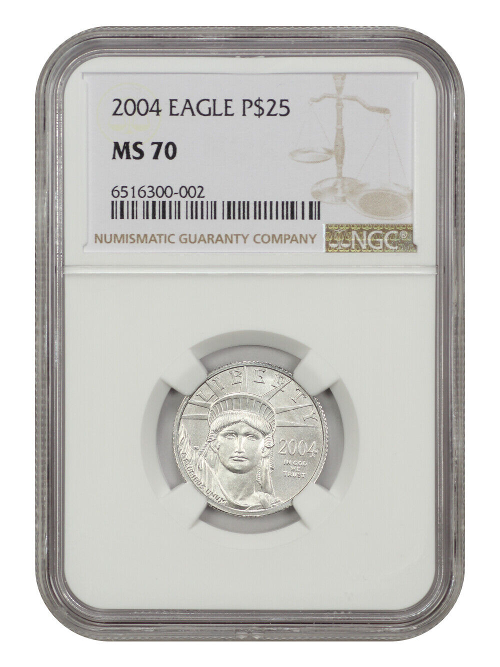 2004 $25 Statue of Liberty NGC MS69