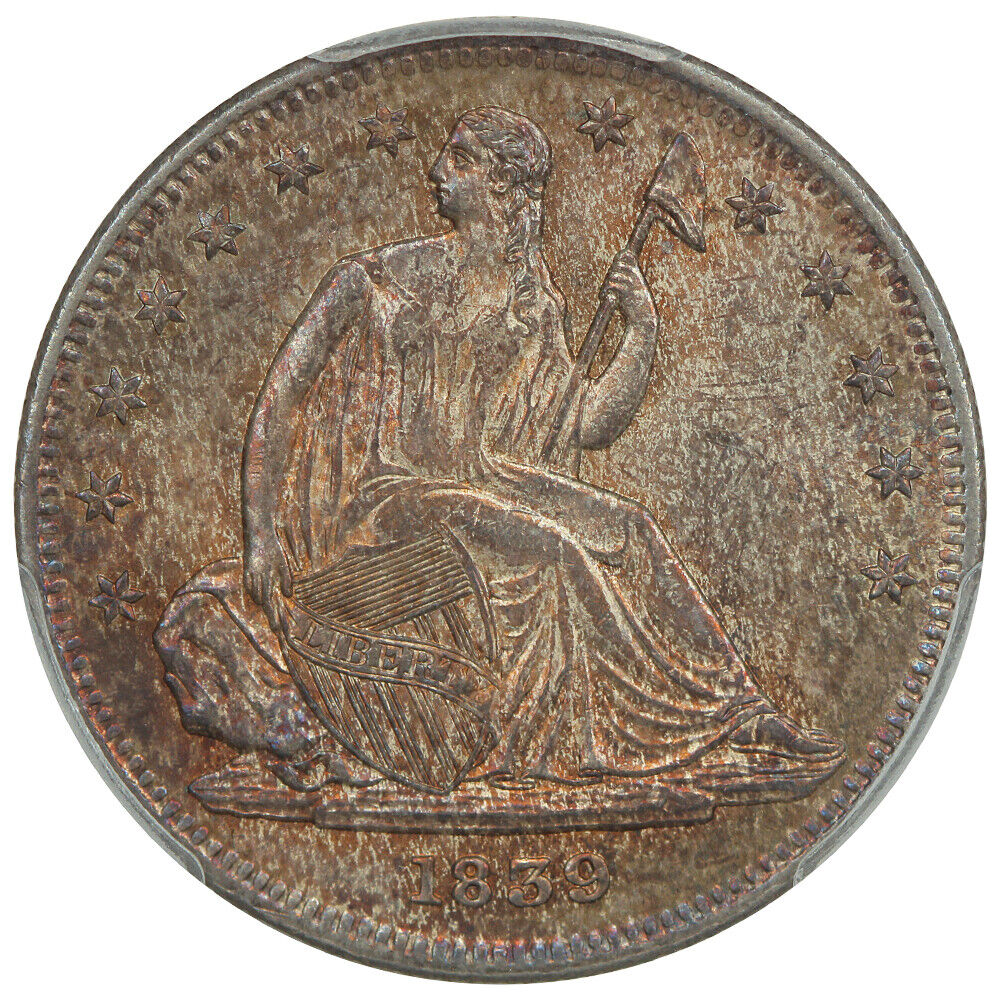 1839 50C PCGS MS65 (No Drapery) ex: D.L. Hansen/Pogue