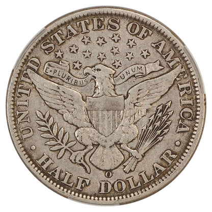 1908-O 50C CACG VF30 - Barber Half Dollar