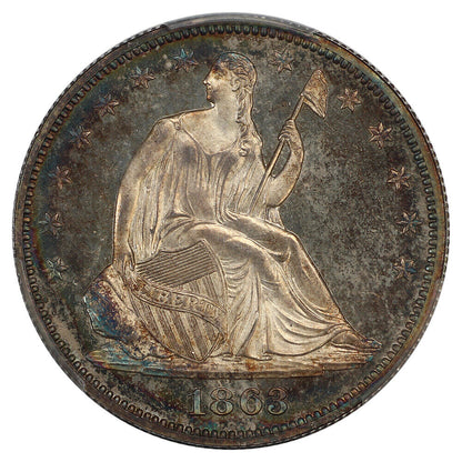 1863 50C PCGS PR66