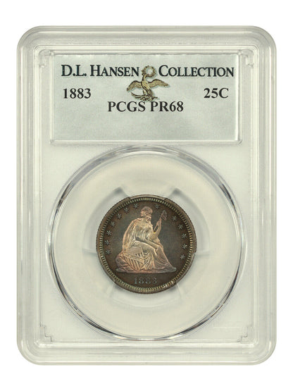 1883 25C PCGS PR68