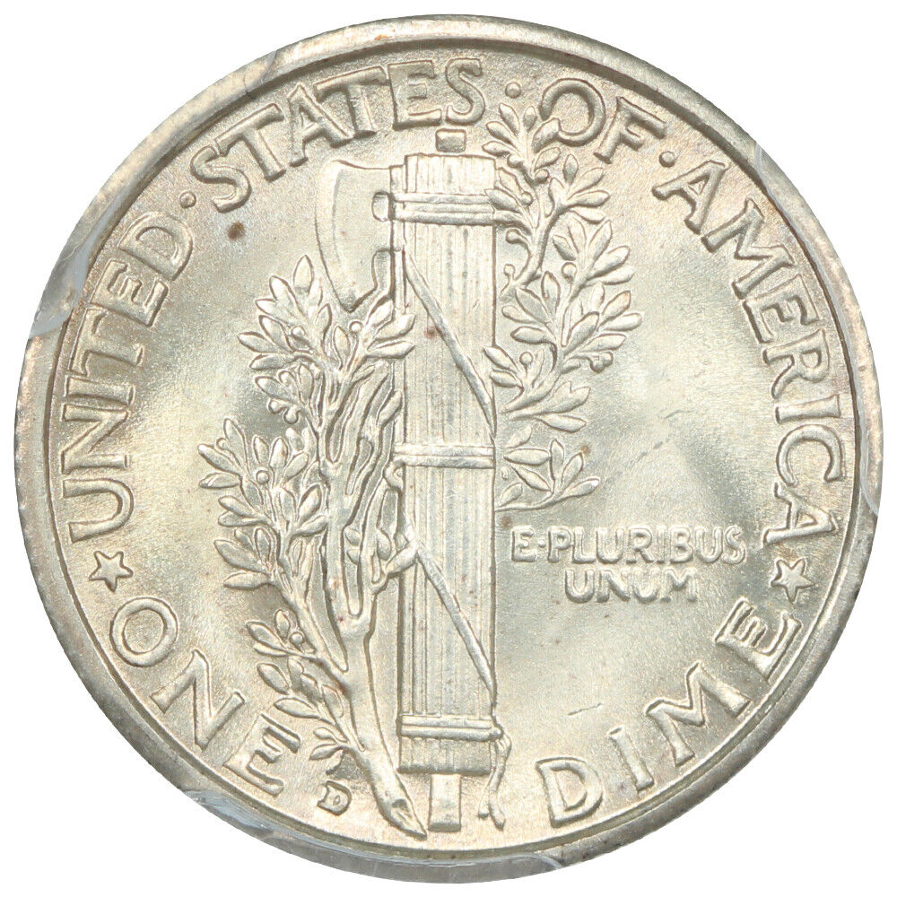 1931-D 10C PCGS MS65FB - Mercury Dime