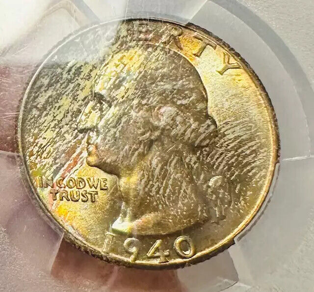 1940 P Washington Quarter PCGS MS-67 - WOW COLOR!