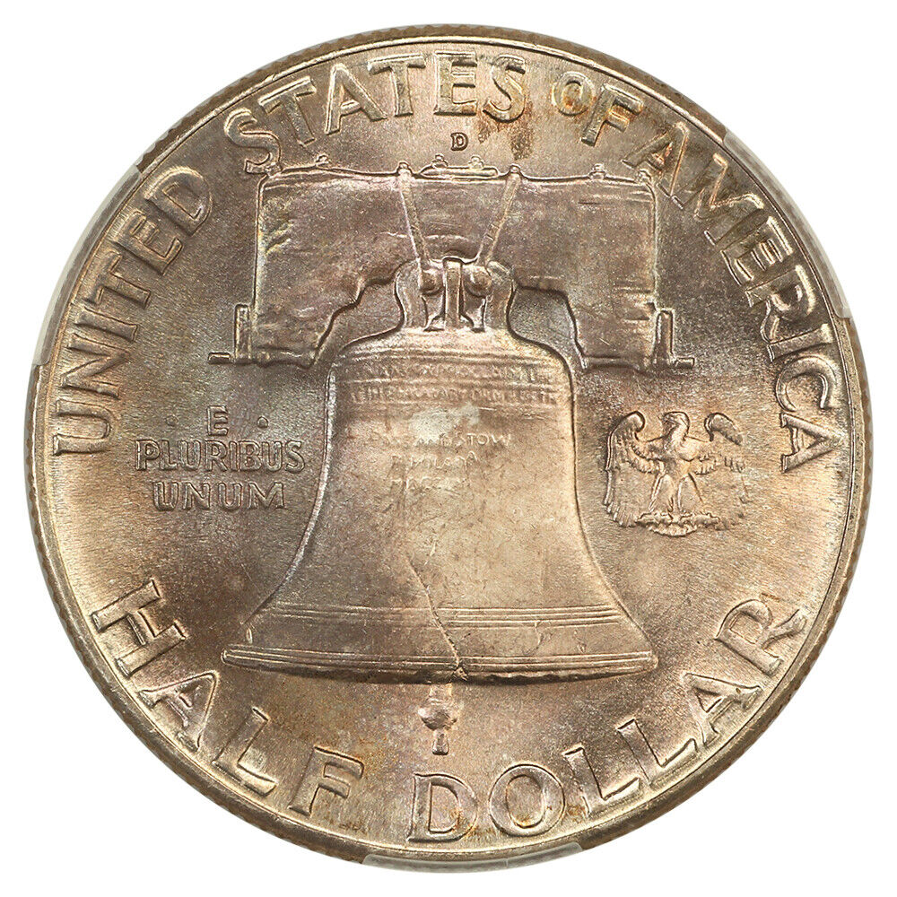 1948-D 50C CACG MS67FBL ex: D.L. Hansen - Franklin Half Dollar