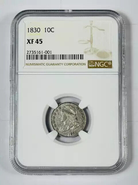 1830 P Capped Bust Dimes NGC XF-45