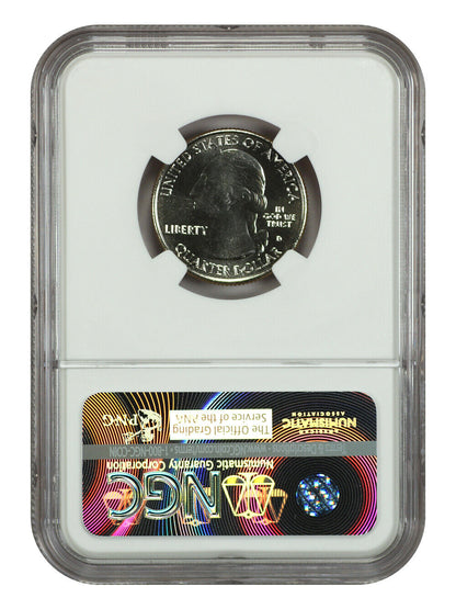 2017-D 25C Ozark Riverways NP NGC MS67PL - Type 1 - Clad