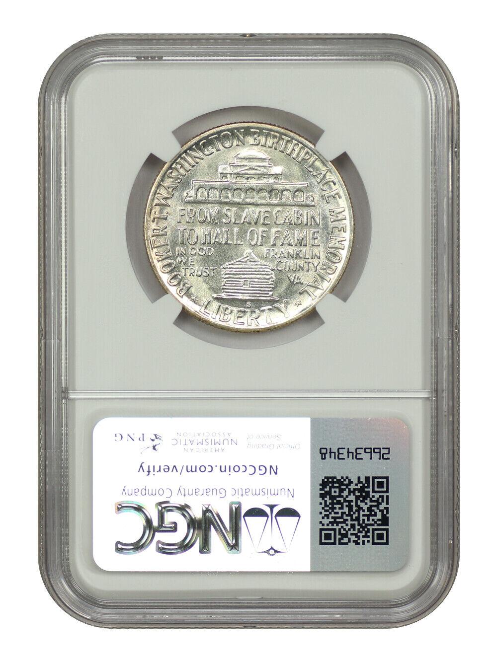 1948-S 50C Booker T. Washington NGC MS67 - Classic Silver Commemorative