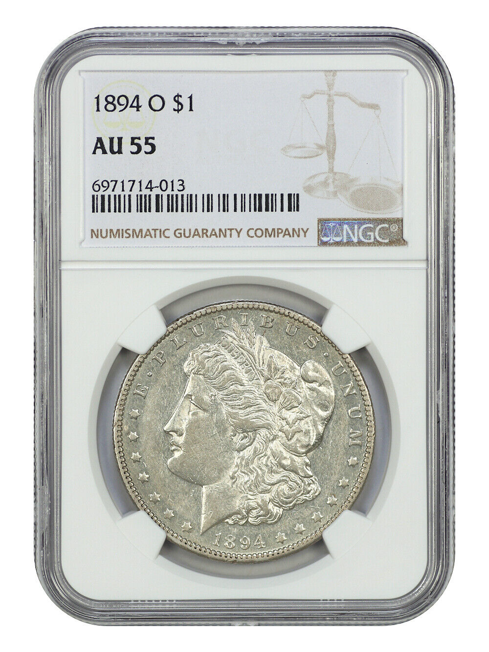 1894-O $1 NGC AU55 - Morgan Dollar - Better Date from New Orleans