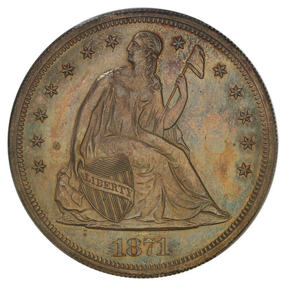 1871 $1 PCGS PR64 ex: D.L. Hansen