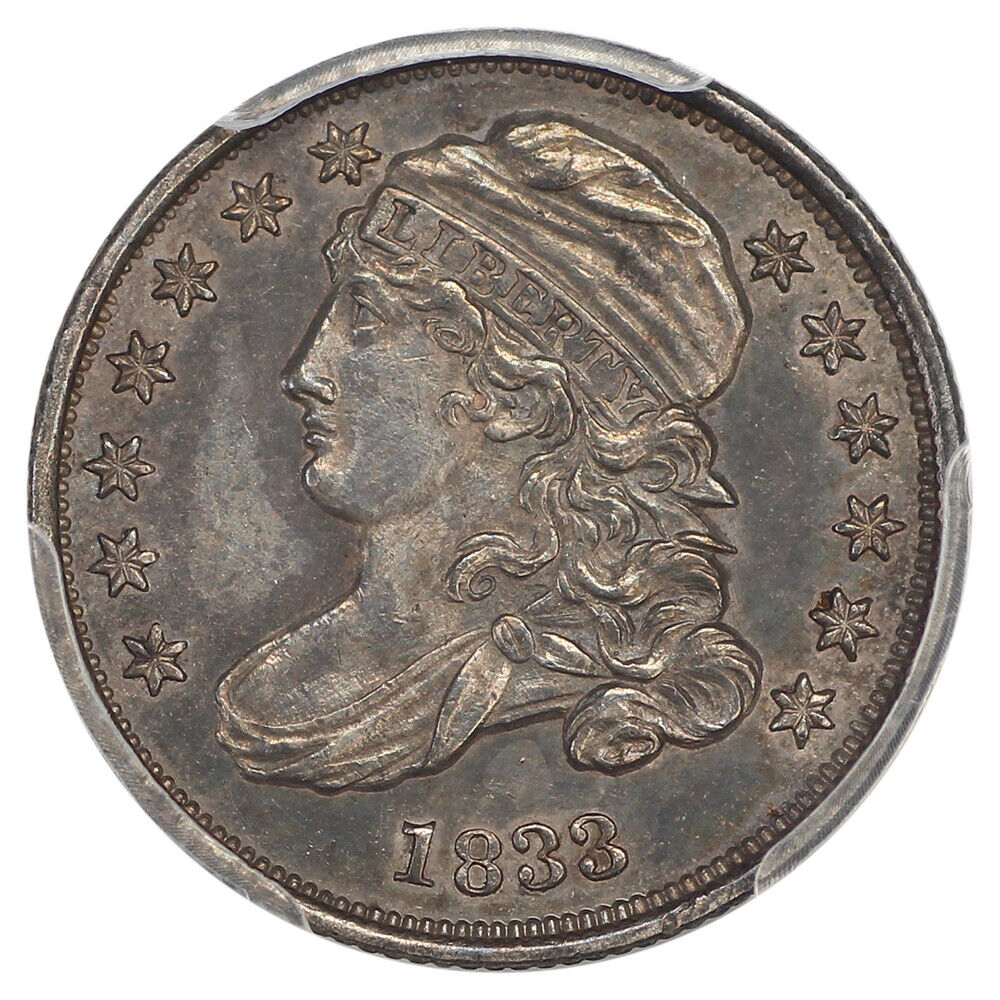 1833 10C PCGS MS61 ex: D.L. Hansen