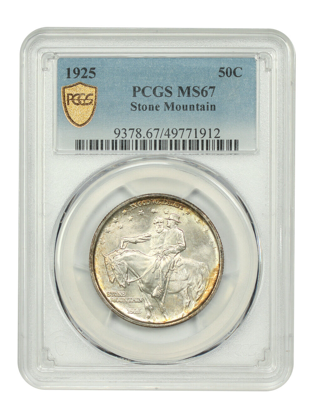 1925 50C Stone Mountain PCGS MS67 - Classic Silver Commemorative