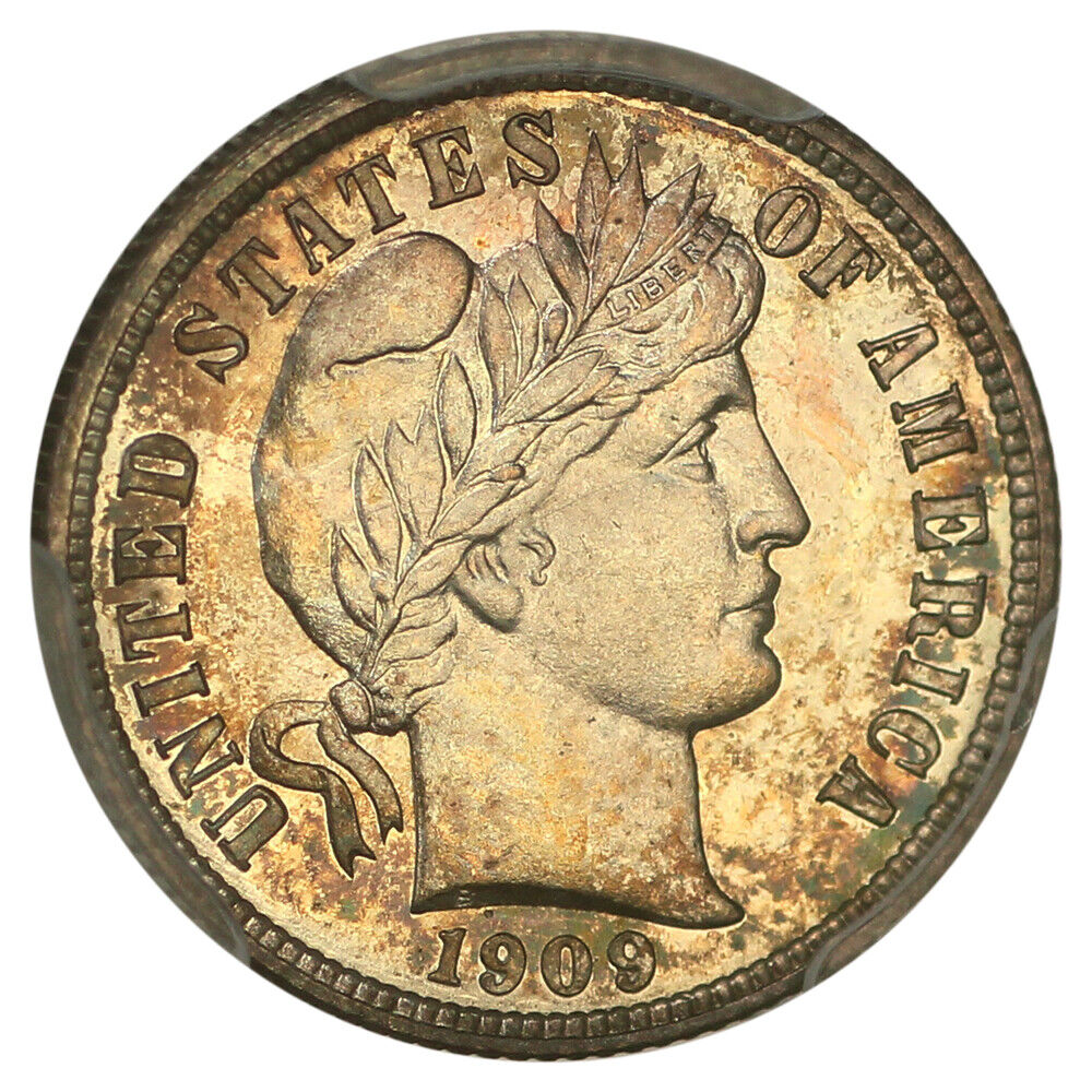 1909 10C PCGS/CAC PR66+ ex: D.L. Hansen - Barber Dime