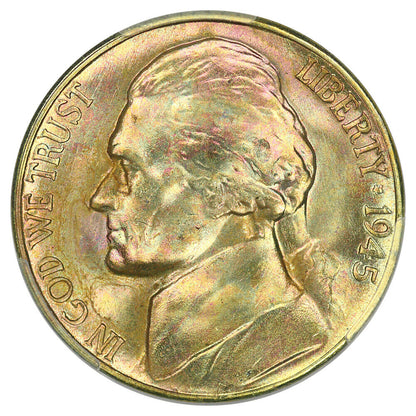 1945-S 5c PCGS MS67+ FS ex: D.L. Hansen