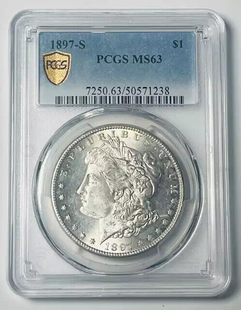 1897 S Morgan Silver Dollar PCGS MS-63