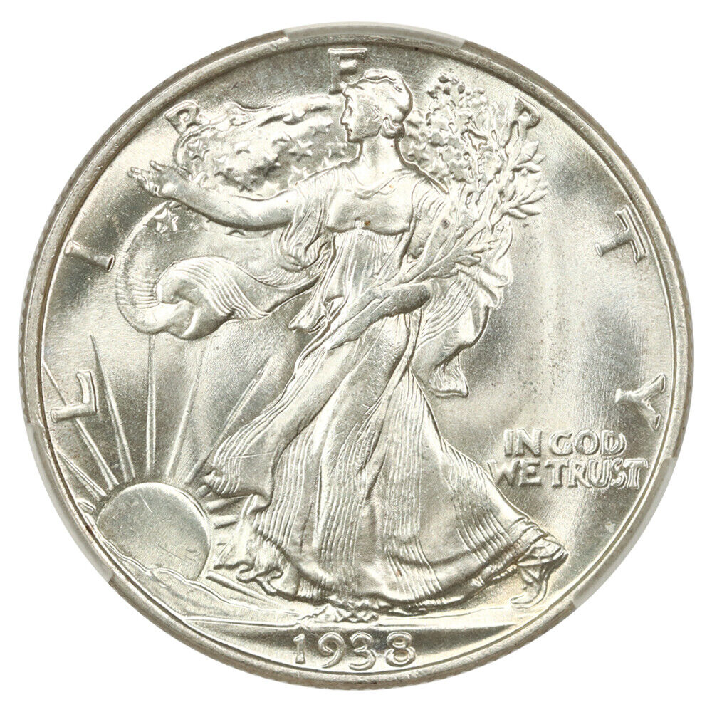1938 50C CACG MS66 - Walking Liberty Half Dollar