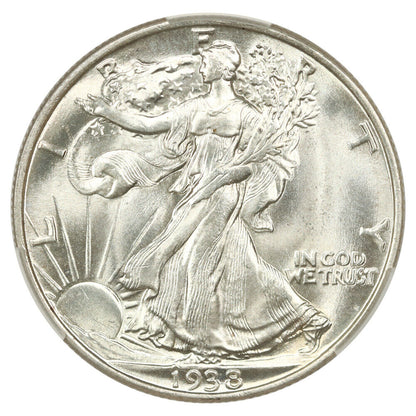 1938 50C CACG MS66 - Walking Liberty Half Dollar