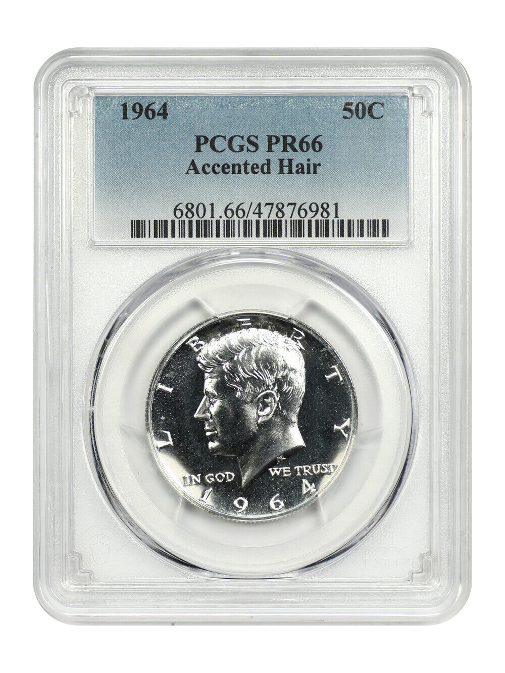 1964 50C PCGS PR66 (Accented Hair)