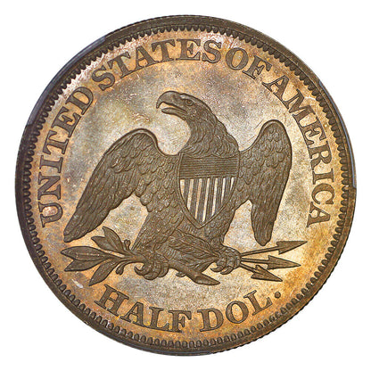 1862 50C PCGS/CAC PR64+