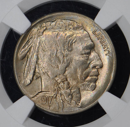 1917-D Buffalo Nickel Type 2 5C NGC MS66