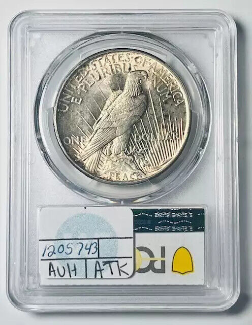 1921 P Peace Dollar PCGS AU-58 Peace