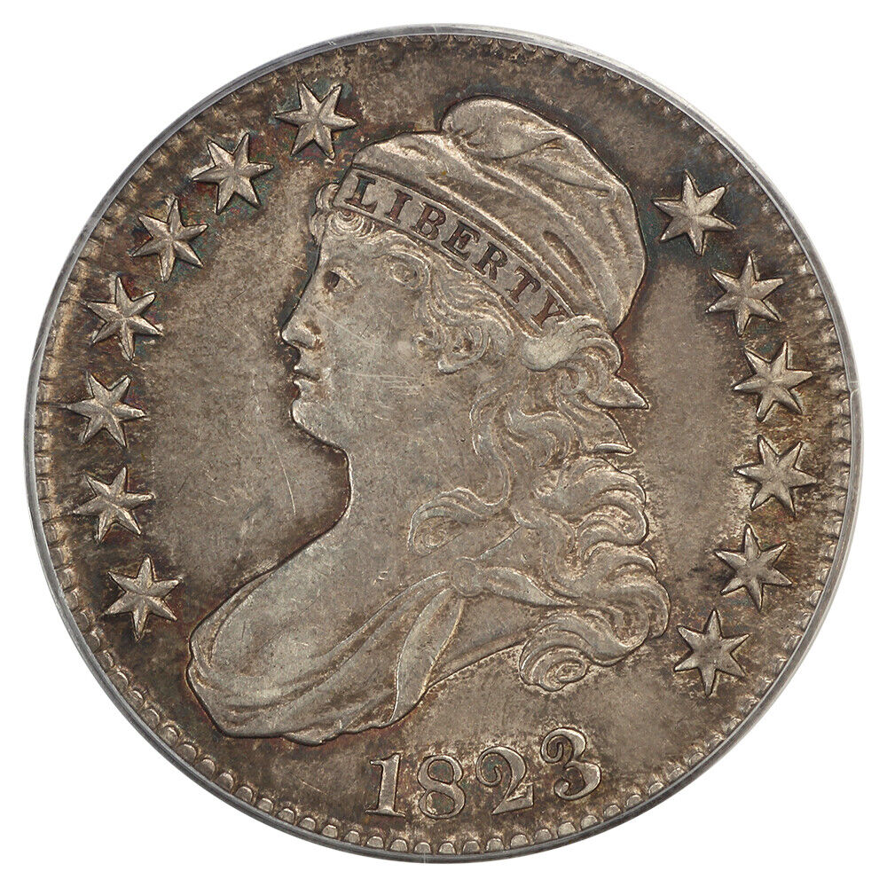 1823 50C PCGS AU55 - Capped Bust Half Dollar