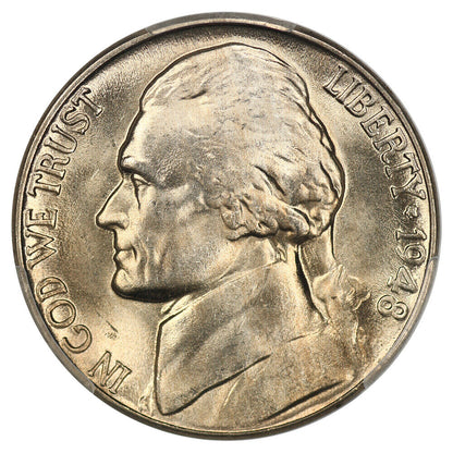 1948-D 5c PCGS MS67 FS ex: D.L. Hansen