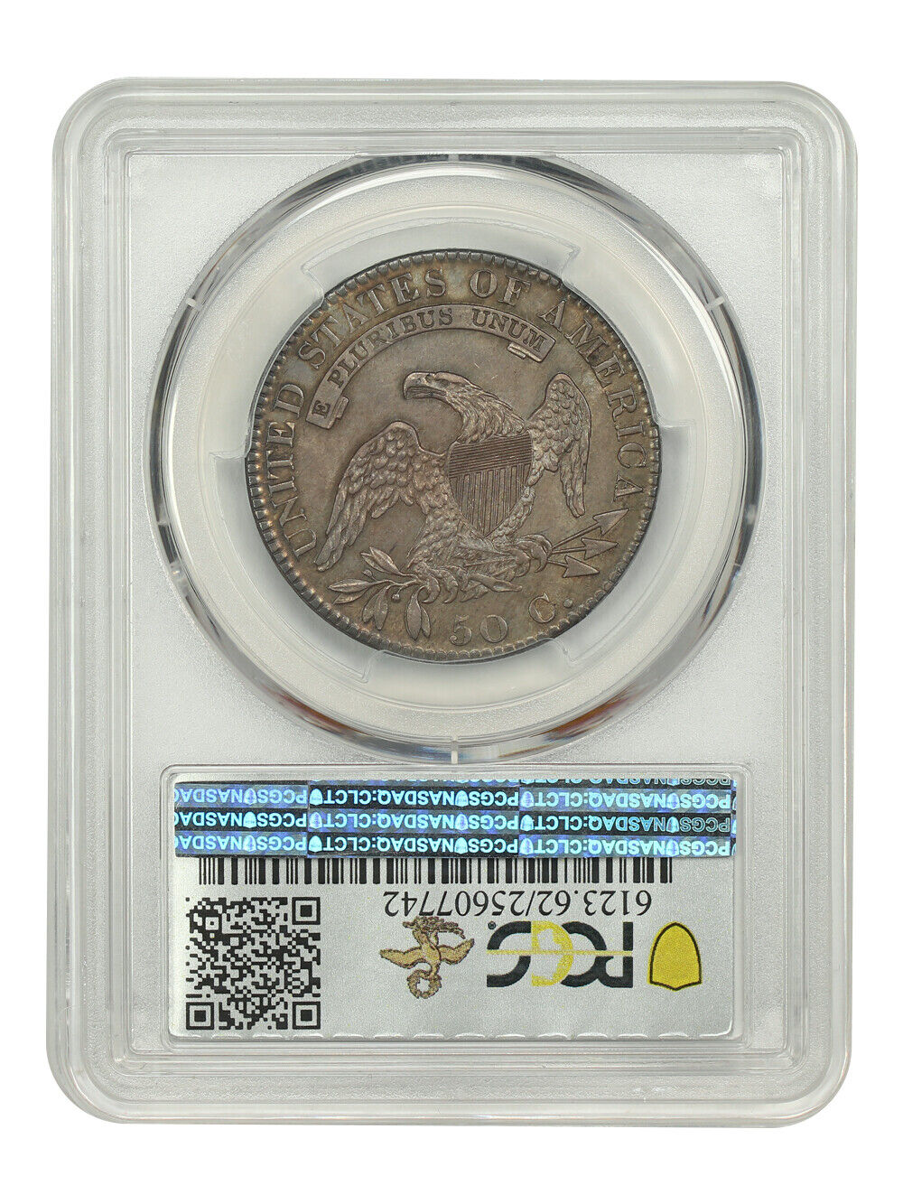 1820 50C PCGS MS62 (Square 2, Large Date, No Knob) ex: D.L. Hansen