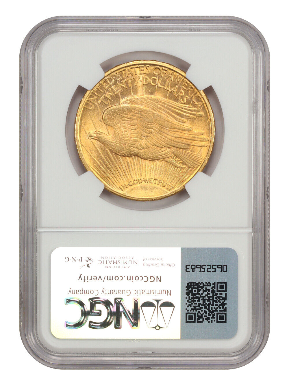 1910 $20 NGC MS65 - St. Gaudens $20 - Scarce P-Mint Saint Gaudens