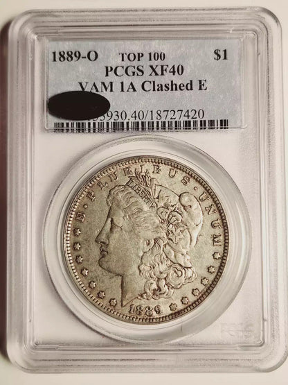 1889 O Morgan Dollar PCGS XF-40 - CAC - VAM 1A - Clashed E - Top 100