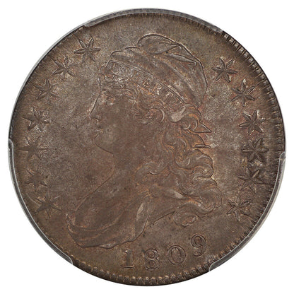 1809 50C PCGS MS62 (III Edge) ex: D.L. Hansen