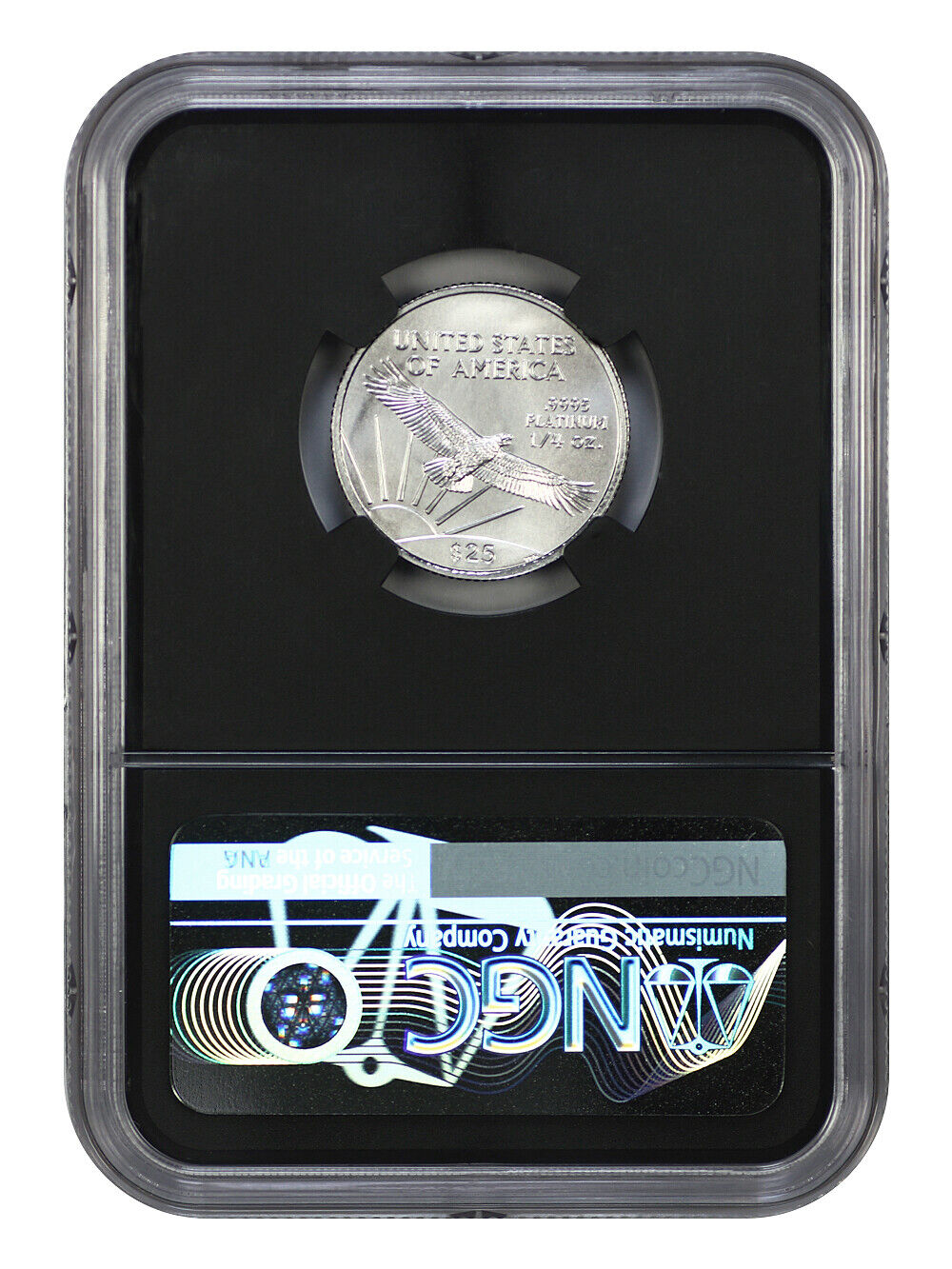 2008 $25 Statue of Liberty NGCX Mint State 10 (Vaultbox - Series 2)