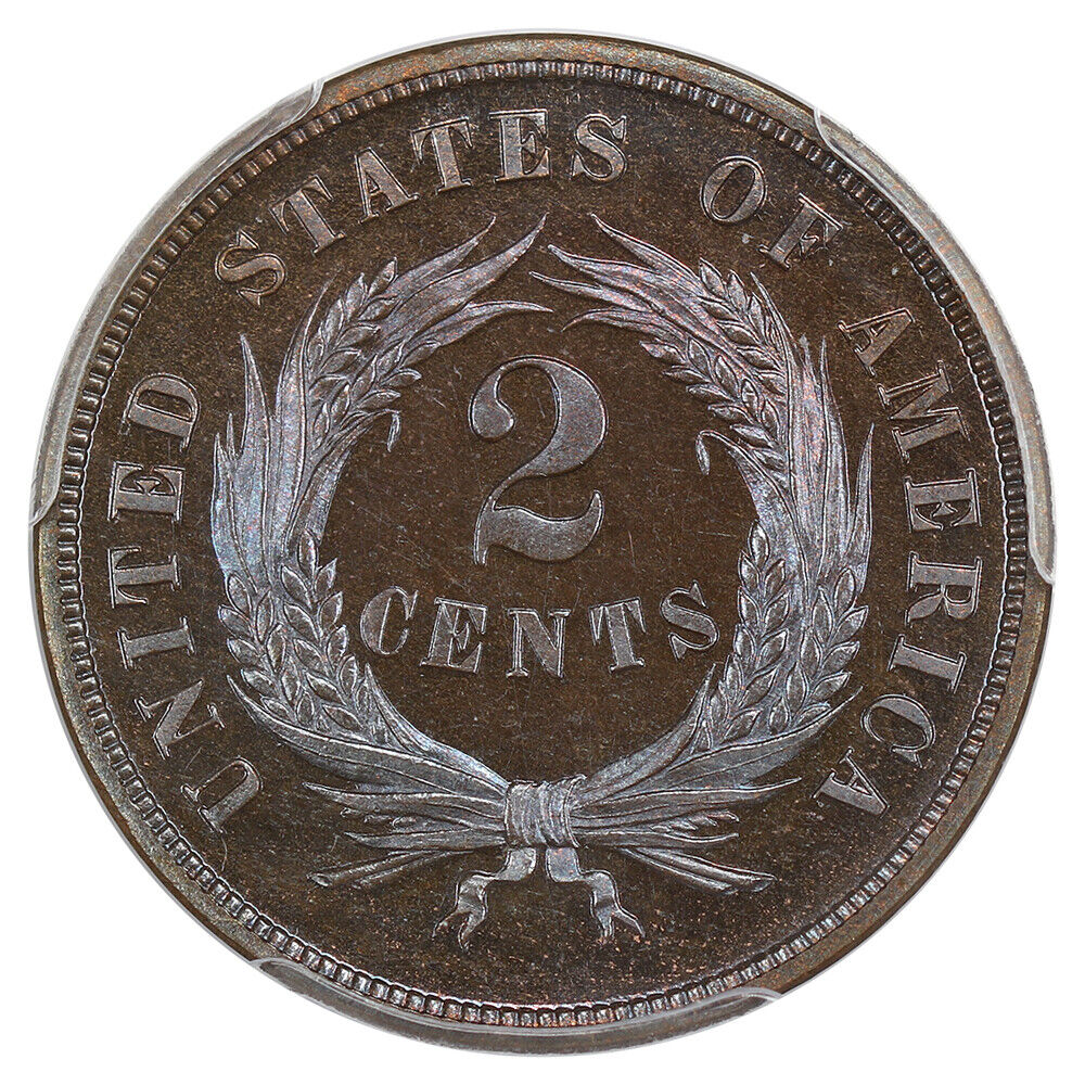 1868 2c PCGS Proof 67 BN ex: D.L. Hansen