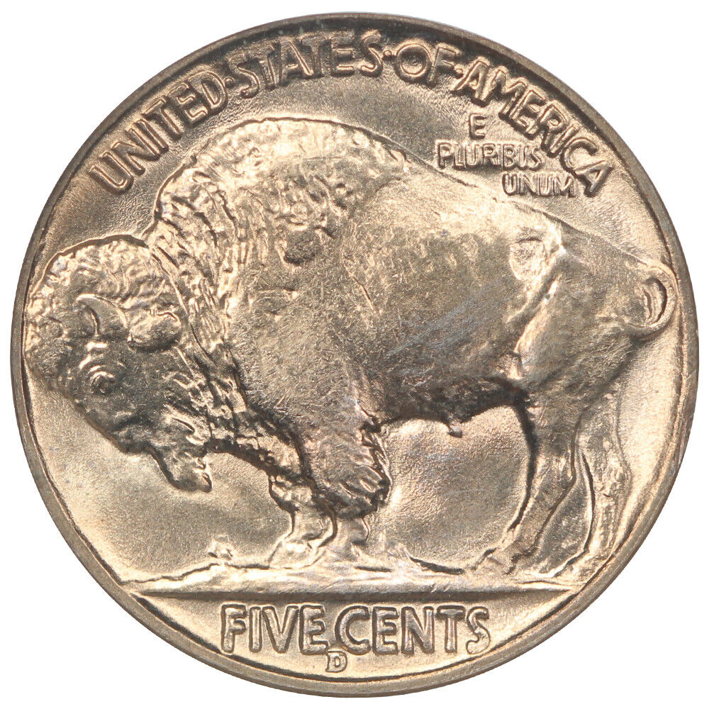 1938-D 5C Buffalo NGC MS67 - Buffalo Nickel