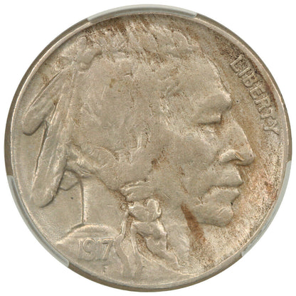 1917-S 5C CACG XF40 - Buffalo Nickel