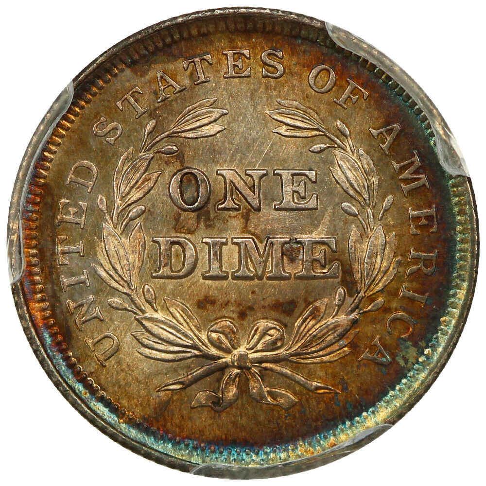 1839 10C PCGS MS66 (No Drapery) ex: D.L. Hansen