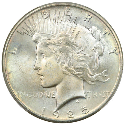 1925 $1 PCGS/CAC MS67+ ex: D.L. Hansen - Peace Dollar