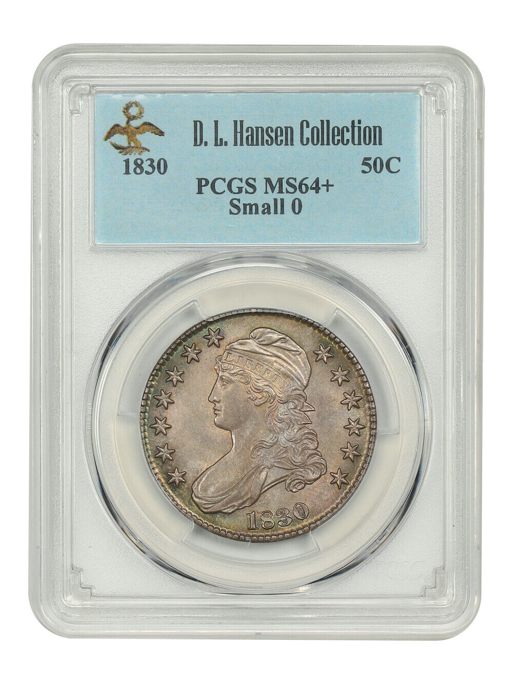 1830 50C PCGS MS64+ (Small 0) ex: D.L. Hansen