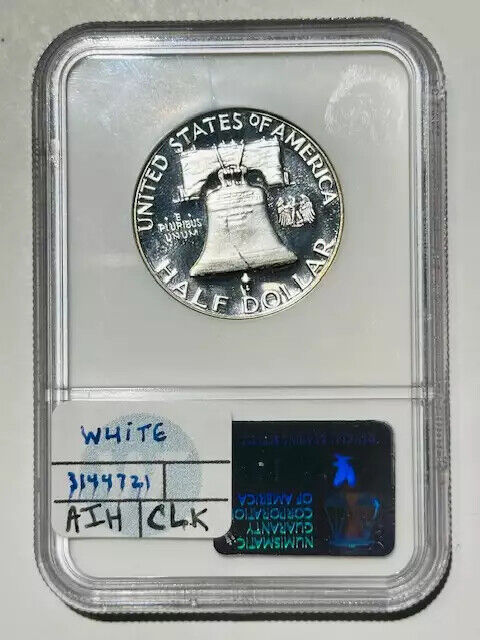 1962 P Franklin Half Dollar NGC PF-68 ULTRA CAMEO ULTRA CAMEO- White!