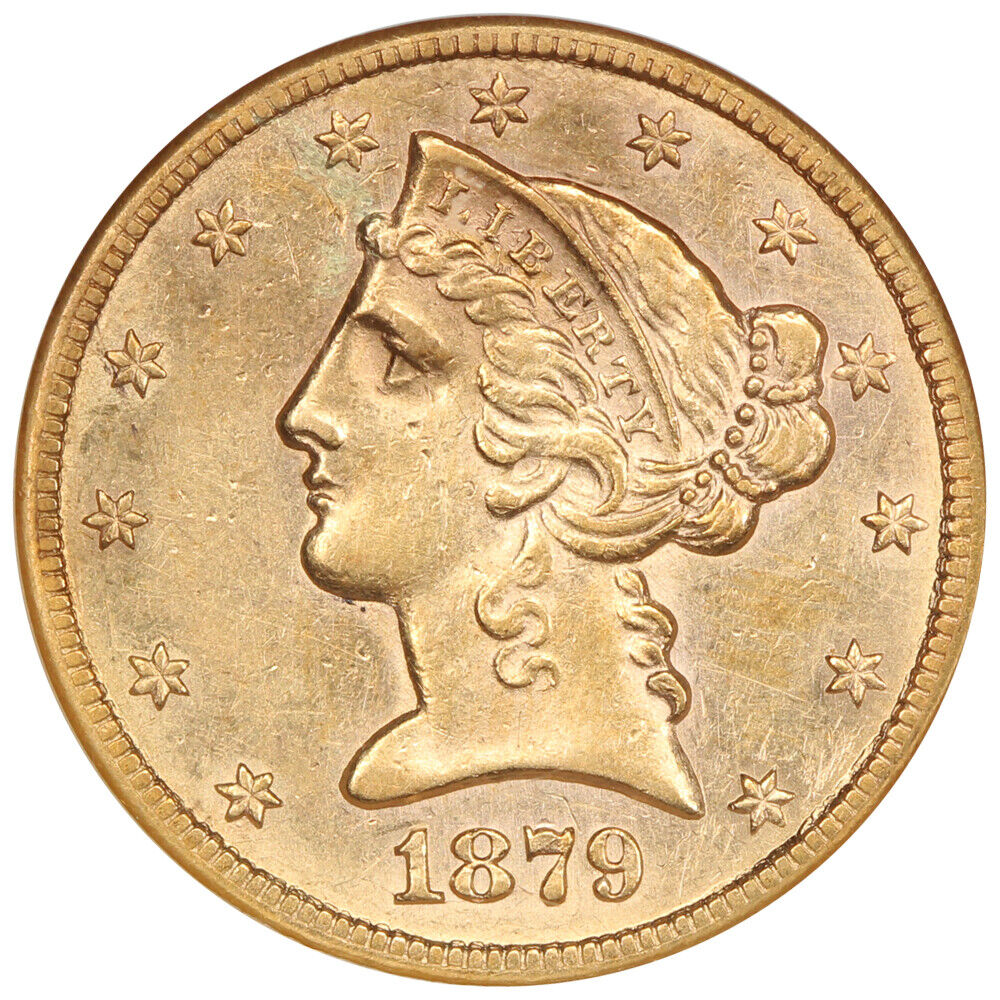 1879-CC $5 NGC AU58 - Liberty Head $5