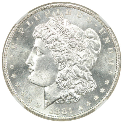 1881-S $1 NGC MS67+ - Morgan Dollar