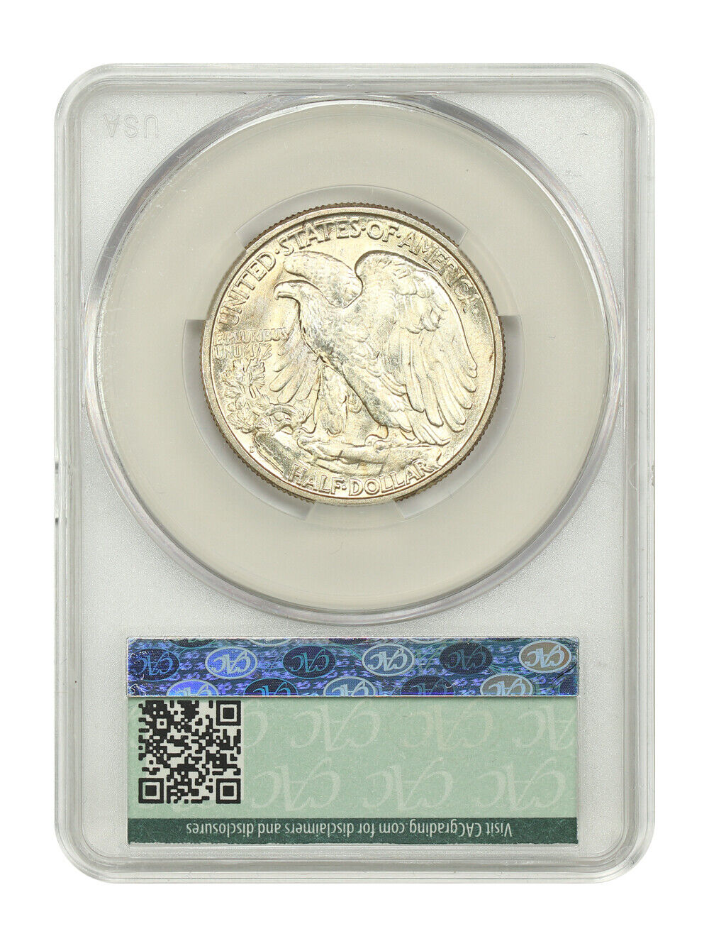 1946-D 50C CACG MS65 - Walking Liberty Half Dollar