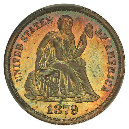 1879 10C CACG PR66 ex: D.L. Hansen - Liberty Seated Dime