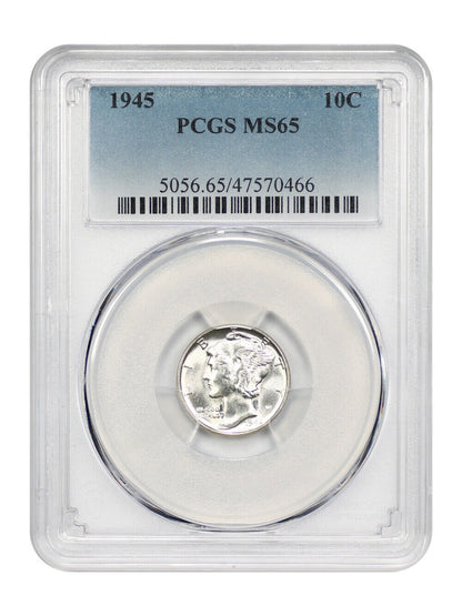 1945 10C PCGS MS65