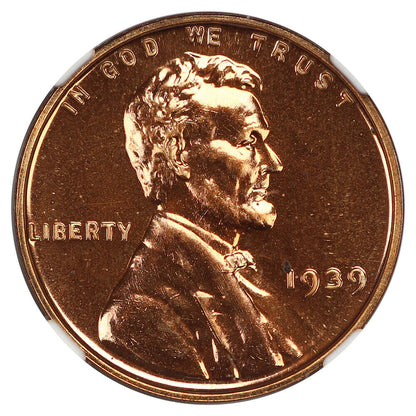 1939 1C NGC PR67+RD - Lincoln Cent (Wheat Reverse)