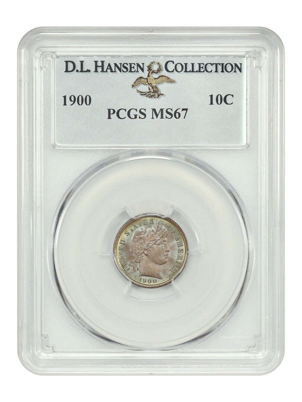 1900 10C PCGS MS67 ex: D.L. Hansen