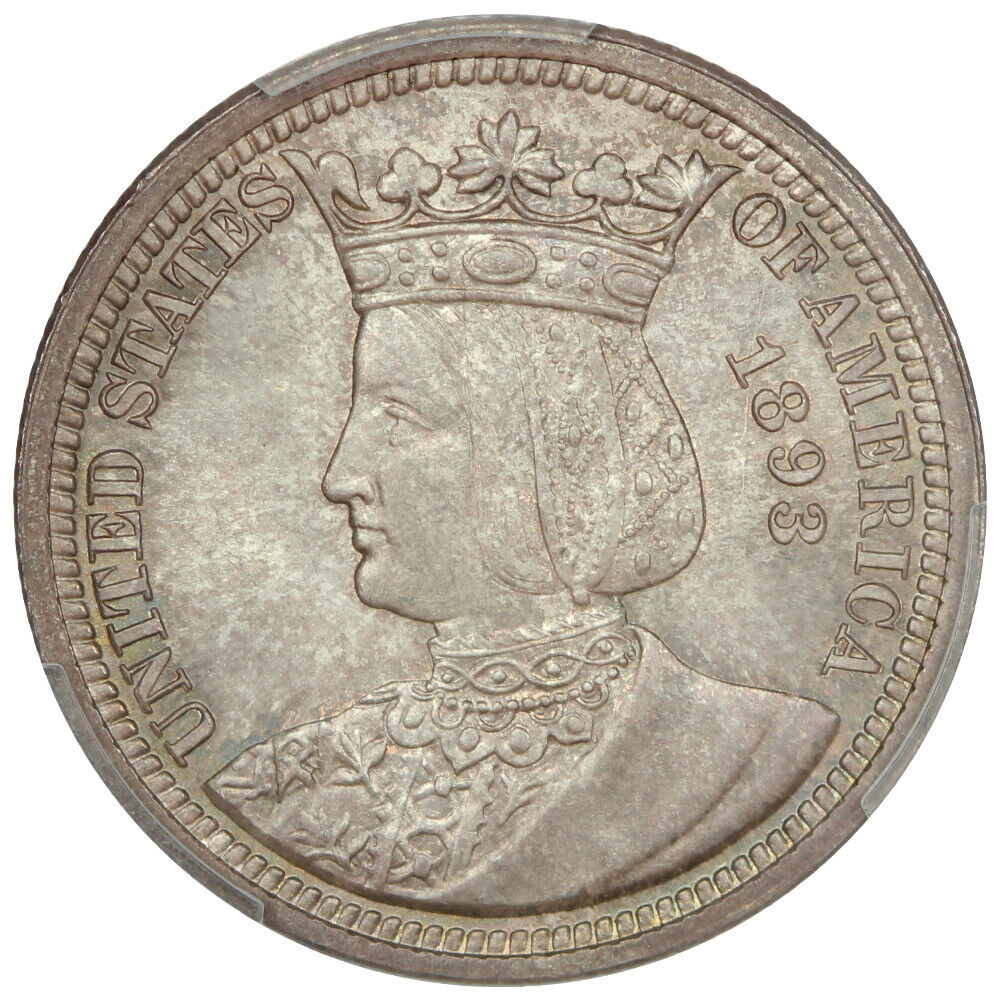 1893 25C Isabella PCGS/CAC MS66+ - Classic Silver Commemorative