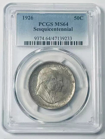 1926 P Classic Commemorative PCGS MS-64 Sesquicentennial- Very Pretty!